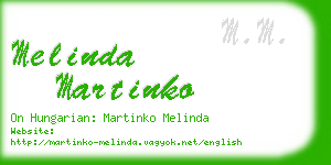 melinda martinko business card